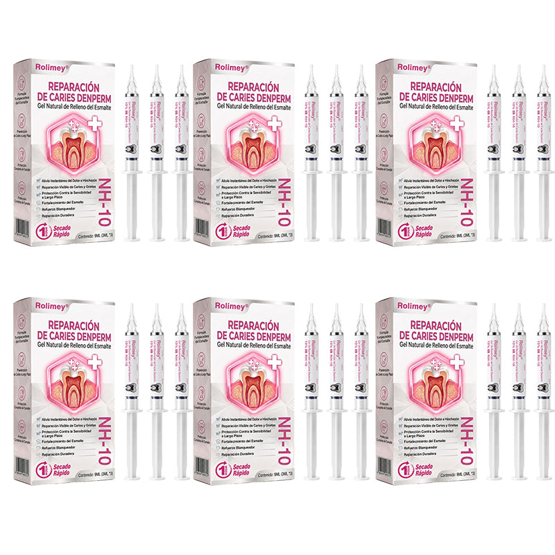 🌿Rolimey® DenPerm – Gel natural de relleno y reparación del esmalte dental para la restauración de caries 🧼