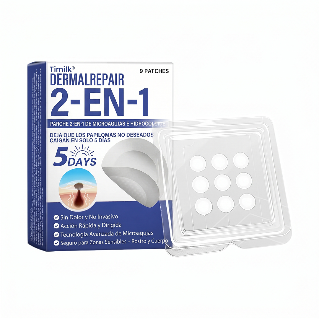 🔥Timilk®DermalRepair Parche de Microagujas y Mancha de Hidrocoloide 2 en 1 💉| Eliminador de lunares elevados, acné, verrugas planas y fibromas cutáneos | Mejora arrugas, cicatrices e imperfecciones | Parches invisibles para granos (rostro y cuerpo)💫