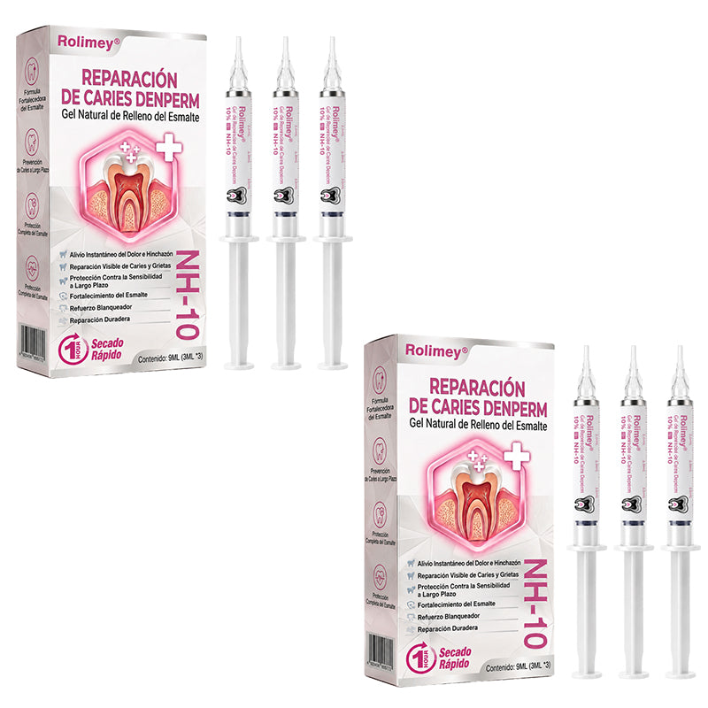 🌿Rolimey® DenPerm – Gel natural de relleno y reparación del esmalte dental para la restauración de caries 🧼
