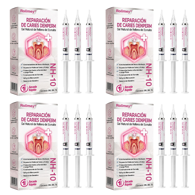 🌿Rolimey® DenPerm – Gel natural de relleno y reparación del esmalte dental para la restauración de caries 🧼
