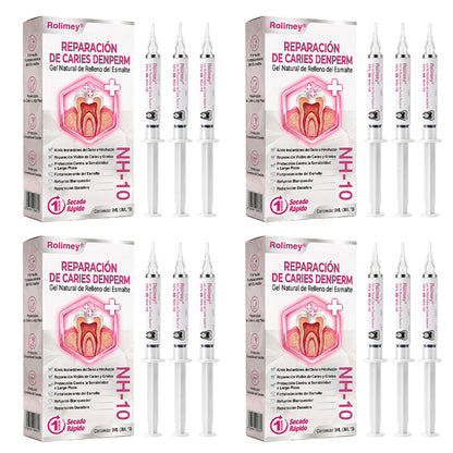 🌿Rolimey® DenPerm – Gel natural de relleno y reparación del esmalte dental para la restauración de caries 🧼