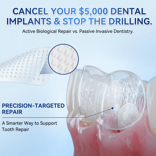 🦷𝐆𝐥𝐢𝐦𝐦𝐞𝐫𝐥𝐲®Parche de microagujas con Tideglusib para la reparación de dientes y encías  3.0