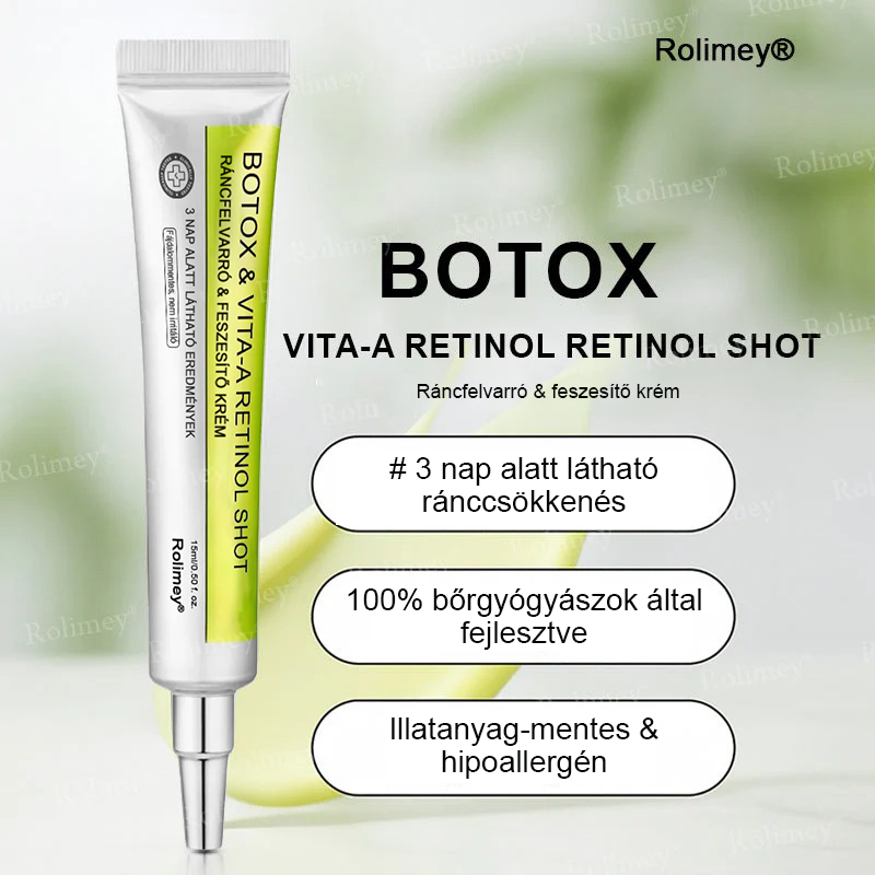 🌸Rolimey® Crema reafirmante antiarrugas con Botox y Vita-A Retinol Shot ⏰¡Último día! 70% de descuento💡