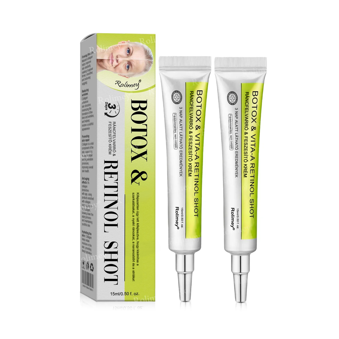 🌸Rolimey® Crema reafirmante antiarrugas con Botox y Vita-A Retinol Shot ⏰¡Último día! 70% de descuento💡