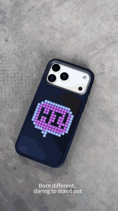 Pixel Display LED Phone Case – Custom Dynamic Pixel Art Cover with Music Sync