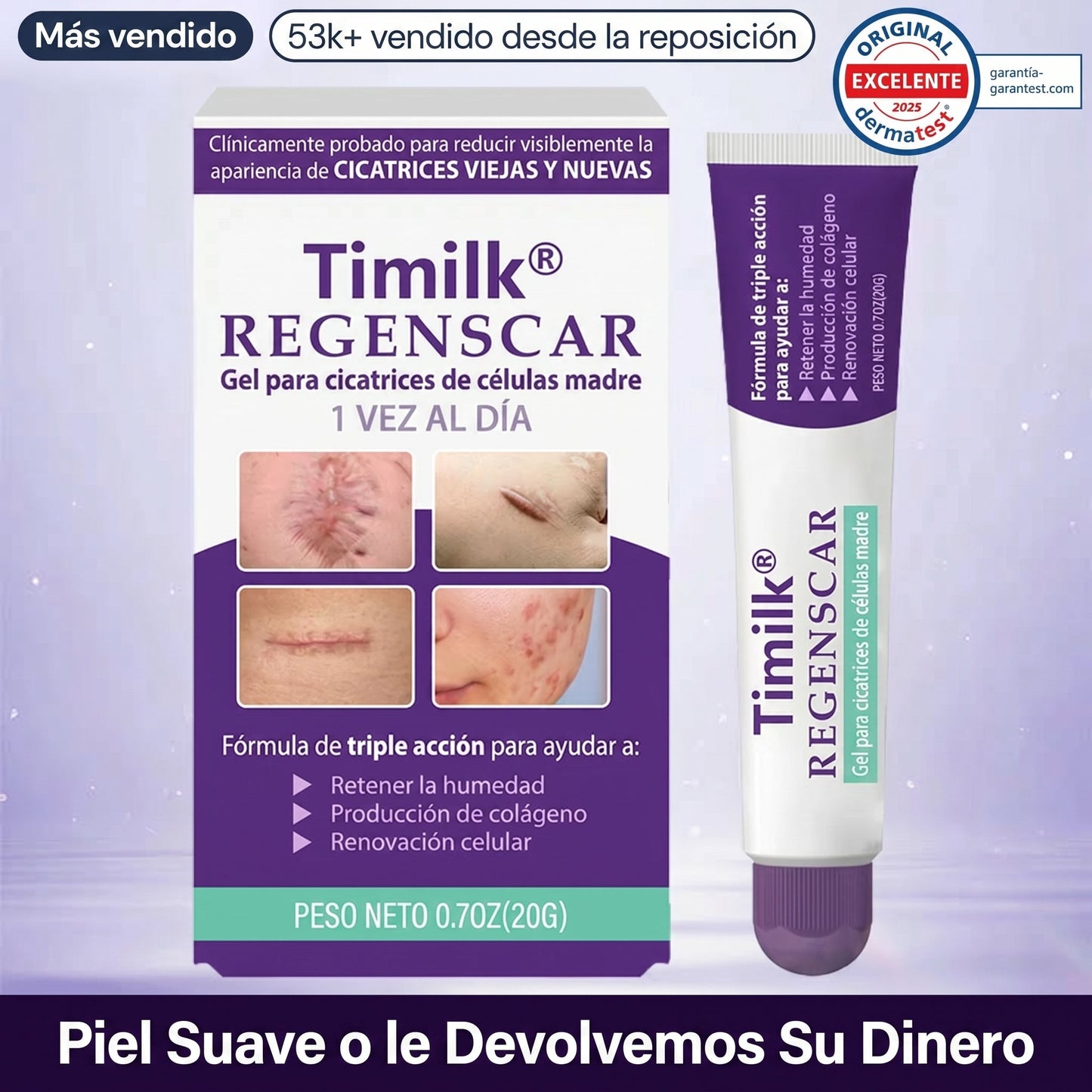Timilk® ReGenScar Gel para cicatrices con células madre