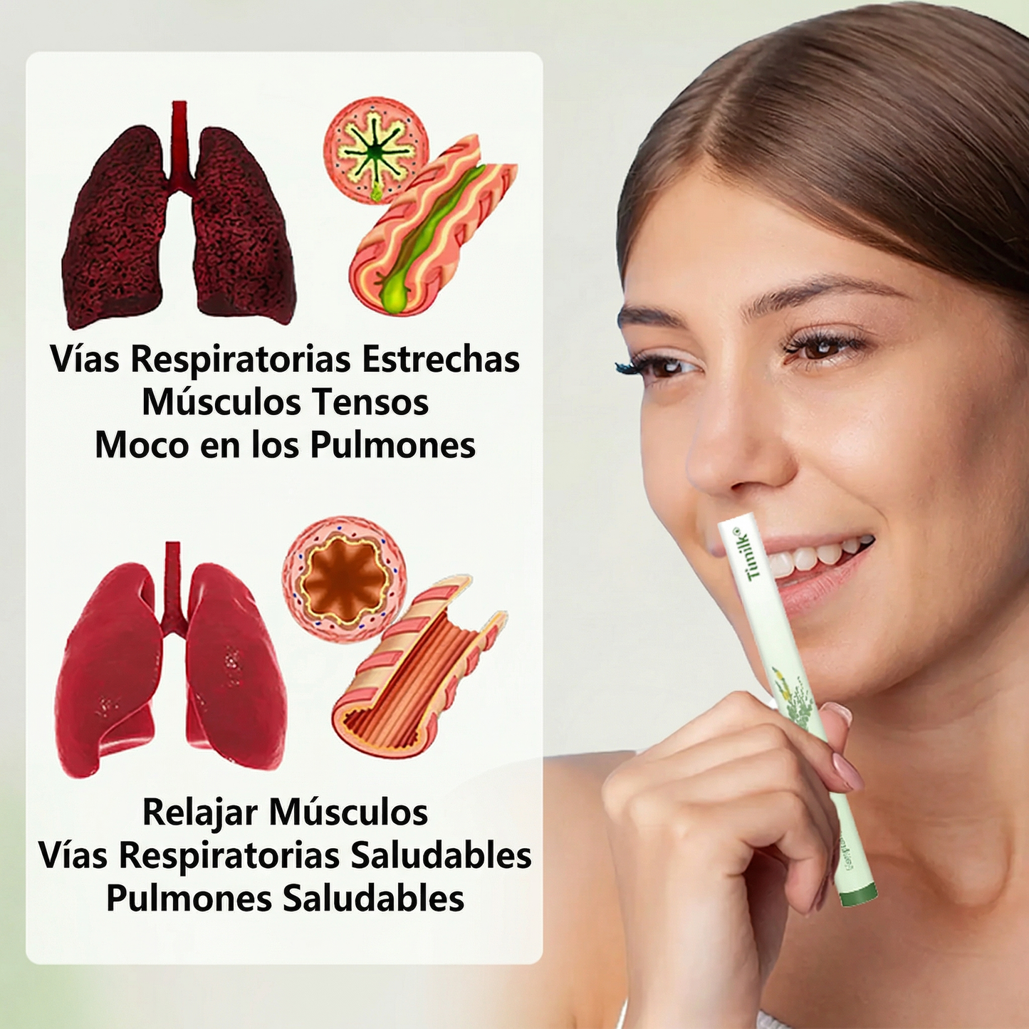 👩‍💼 Difusor de cuidado pulmonar a base de hierbas Timilk® con verbasco (Mullein)