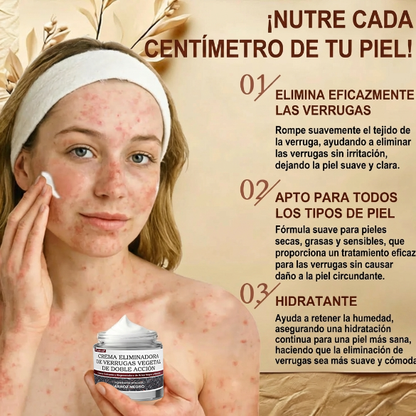 Pureluxo® CremaBlancoCalmante y Regeneradora de Arroz NegroY  (Para el tratamiento de verrugas, crecimientos cutáneos, imperfecciones e hiperpigmentación)