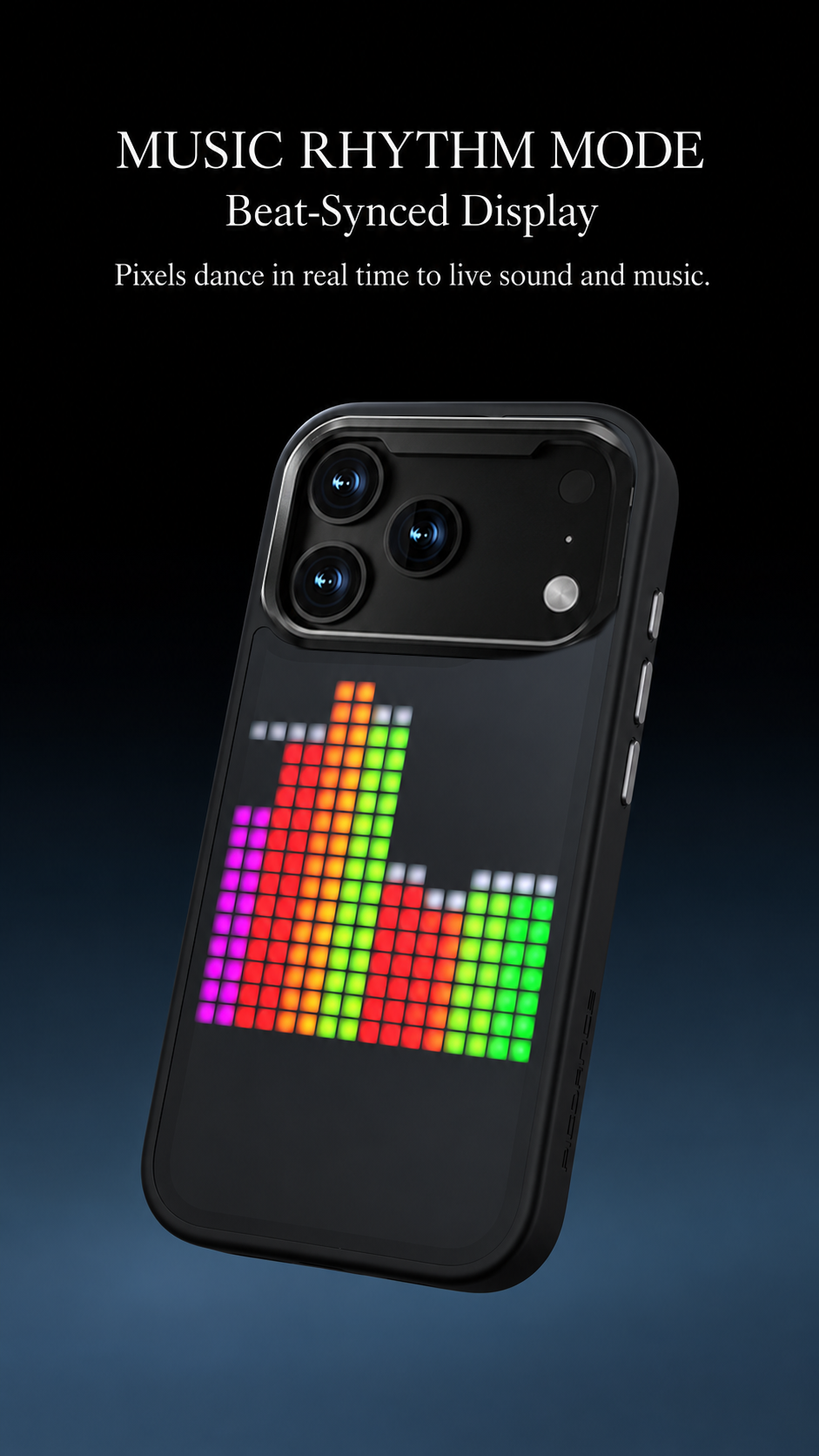 Pixel Display LED Phone Case – Custom Dynamic Pixel Art Cover with Music Sync