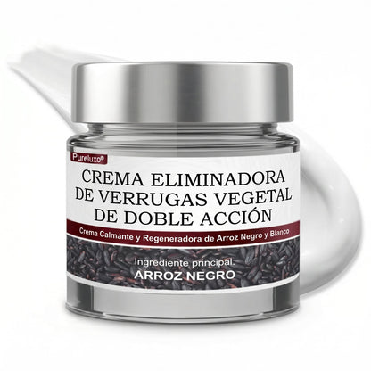 Pureluxo® CremaBlancoCalmante y Regeneradora de Arroz NegroY  (Para el tratamiento de verrugas, crecimientos cutáneos, imperfecciones e hiperpigmentación)