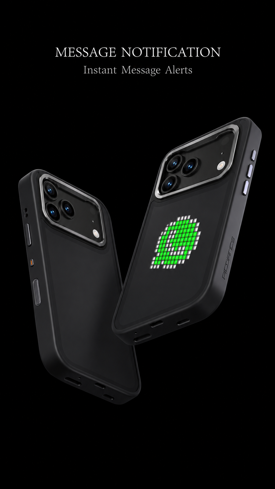 Pixel Display LED Phone Case – Custom Dynamic Pixel Art Cover with Music Sync